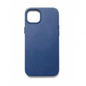 Mujjo iPhone 14 Plus Skal Magsafe Full Läder - Monacoblå