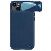 Nillkin iPhone 14 Plus Skal CamShield Läder S - Blå