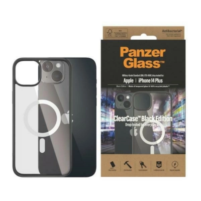 PanzerGlass iPhone 14 Plus Mobilskal Magsafe - Transparent/Svart