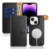 Puloka iPhone 14 Plus Plånboksfodral Magsafe 2in1 Detachable - Svart