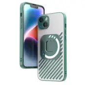 R-JUST SJ55 Mobilskal till iPhone 14 Plus TPU+PC+Metal Magnetisk Grön