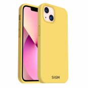 SiGN iPhone 14 Plus Skal Liquid Silicone - Gul