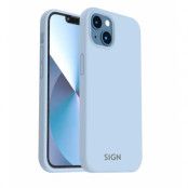 SiGN iPhone 14 Plus Skal Liquid Silicone - Safir blå