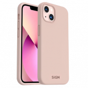 SiGN iPhone 14 Plus Skal Liquid Silicone - Sand Rosa