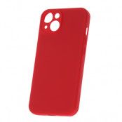 Silikonfodral iPhone 15 Plus Rött Skyddande