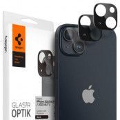 Spigen [2-Pack] iPhone 14/14 Plus KameraLinsskydd i Härdat Glas - Svart