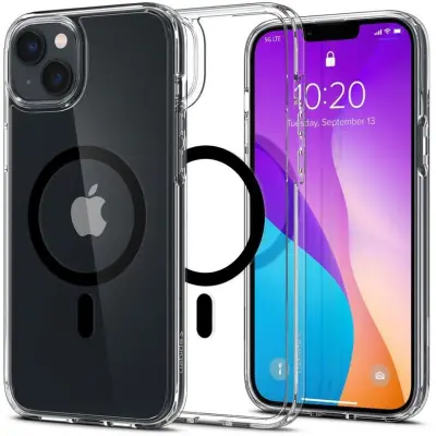 Spigen Ultra Hybrid MagFit (iPhone 14 Plus) - Transparent/vit