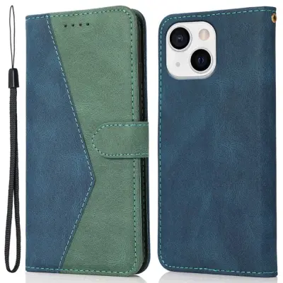 Trolsk Collision Wallet (iPhone 14 Plus) - Blå/grön