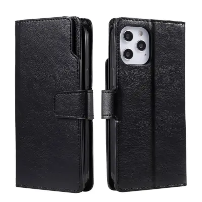 Trolsk Leather Wallet (iPhone 14 Plus) - Svart