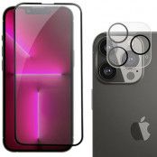 [2-PACK] iPhone 14 Pro Max Kameralinsskydd Härdat glas Svart