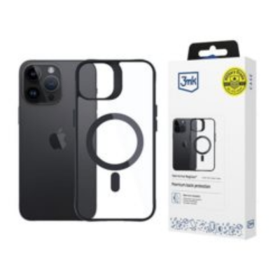 3MK iPhone 14 Pro Max Mobilskal MagSafe Satin Armor - Svart
