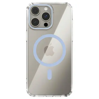 ABEEL iPhone 14 Pro Max Skal MagSafe Anti Scratch Klar - Baby Blue