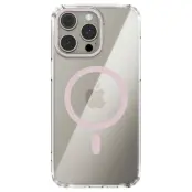 ABEEL iPhone 14 Pro Max Skal MagSafe Anti Scratch Transparent Rosa