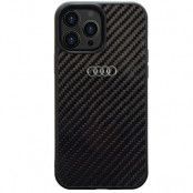 Audi iPhone 14 Pro Max Mobilskal Carbon Fiber - Svart