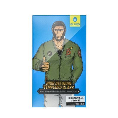 BlueO 5D Mr. Monkey Matt Glas Apple iPhone 14 Pro Max svart