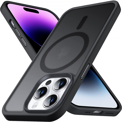 BOOM iPhone 14 Pro Max Mobilskal Magsafe Frosted - Svart