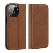 Dux Ducis iPhone 14 Pro Max Plånboksfodral Skin X2 - Brun