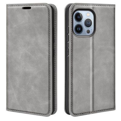 Folio iPhone 14 Pro Max Plånboksfodral - Grå