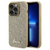 Guess iPhone 14 Pro Max Mobilskal Disco Script Metal - Guld