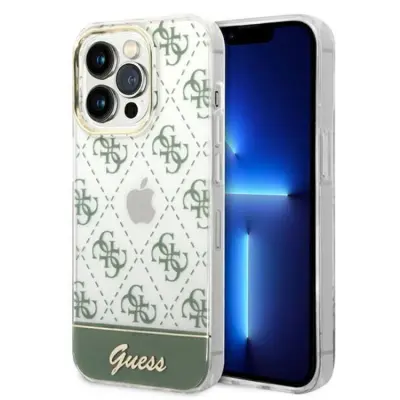 GUESS iPhone 14 Pro Max Skal 4G Pattern Script - Gr