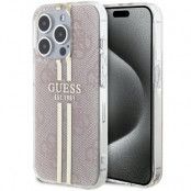 Guess iPhone 14 Pro Max Skal Rosa Guldstripad