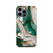 Ideal Of Sweden iPhone 14 Pro Max Skal Fashion - Golden Jade Marble