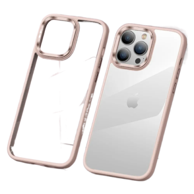 iPhone 14 Pro Max Mobilskal Hybrid Protective - Rosa