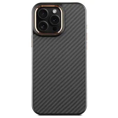 iPhone 14 Pro Max Mobilskal MagSafe Aramid Fiber TPU - Guld (Guld)