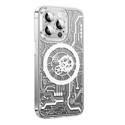 iPhone 14 Pro Max Mobilskal Magsafe Mechanical - Silver