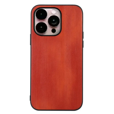 iPhone 14 Pro Max Mobilskal PU Läder Coated - Brun