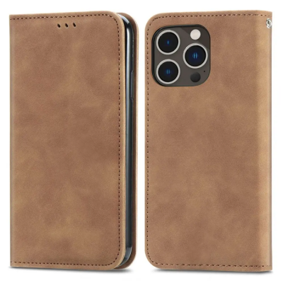 iPhone 14 Pro Max Plånboksfodral - Brun