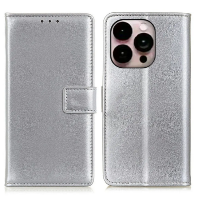 iPhone 14 Pro Max Plånboksfodral Folio Flip - Silver