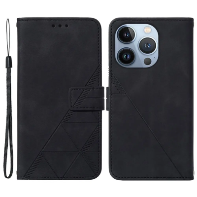 iPhone 14 Pro Max Plånboksfodral YB Imprinting - Svart