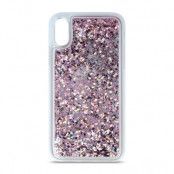 iPhone 14 Pro Max Skal Flytande Glitter Lila TPU Skyddsfodral