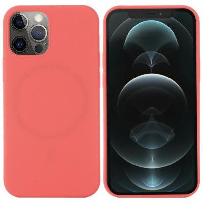 iPhone 14 Pro Max Skal Magsafe Silicone Ultra Slim - Skrikrosa