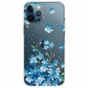 iPhone 14 Pro Max Skal TPU - Blå Blommor