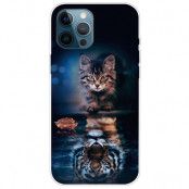 iPhone 14 Pro Max Skal TPU - Katt/tiger