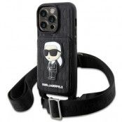 Karl Lagerfeld iPhone 14 Pro Max Halsbandsskal Crossbody Ikonik