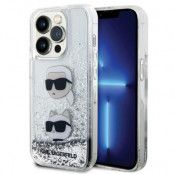 Karl Lagerfeld iPhone 14 Pro Max Mobilskal Liquid Glitter - Transparent