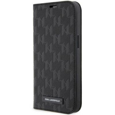 Karl Lagerfeld iPhone 14 Pro Max Plånboksfodral Monogram Svart