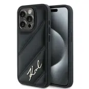 Karl Lagerfeld iPhone 14 Pro Max Skal MagSafe Quilted Script Svart