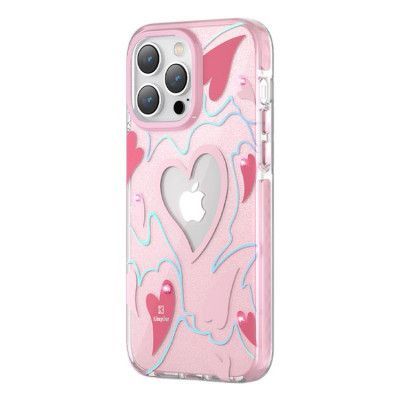 Kingxbar iPhone 14 Pro Max Skal Heart Star - Rosa Heart