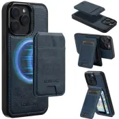 LC.IMEEKE L3 iPhone 14 Pro Max Fodral KonstLäder - Blå