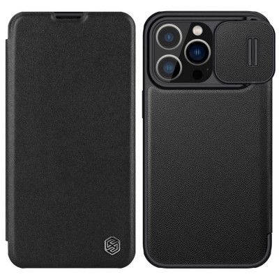 Nillkin iPhone 14 Plånboksfodral Qin Pro - Svart