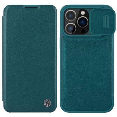 Nillkin iPhone 14 Plus Plånboksfodral QinPro - Grön