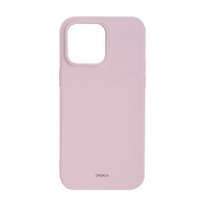 ONSALA iPhone 14 Pro Max Skal Silikon Chalk - Rosa