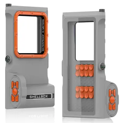 SHELLBOX 15M Vattentät Fodral för iPhone 14 Pro Max Svart