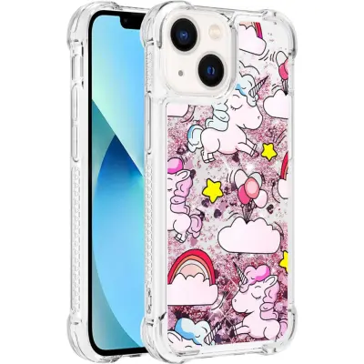 Trolsk Liquid Glitter Case - Unicorn (iPhone 14 Pro Max)