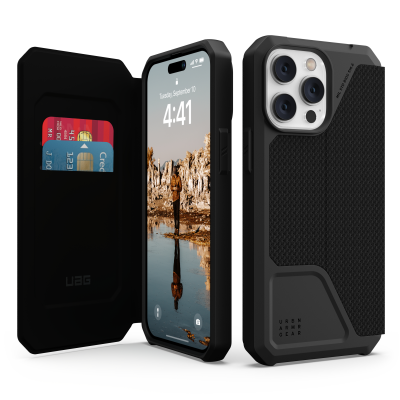 UAG iPhone 14 Pro Max Plånboksfodral Metropolis Kevlar - Svart