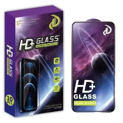 [10-Pack] iPhone 14 Pro Härdat glas Skärmskydd 9D - Svart